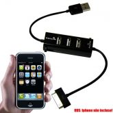 Hub 3 Portas Usb Carregador Iphone Ipod Ipad Notebook Tablet